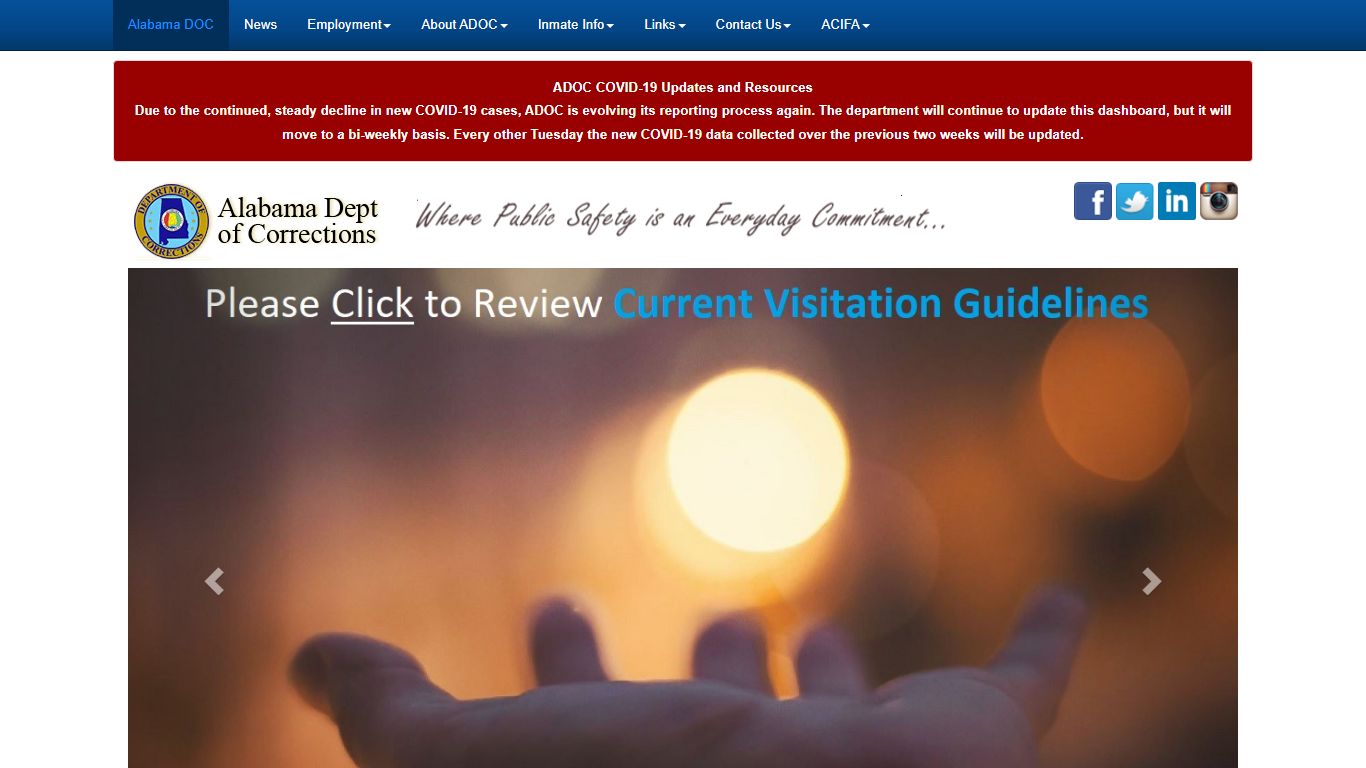 Home Page - Alabama Dept of Corrections